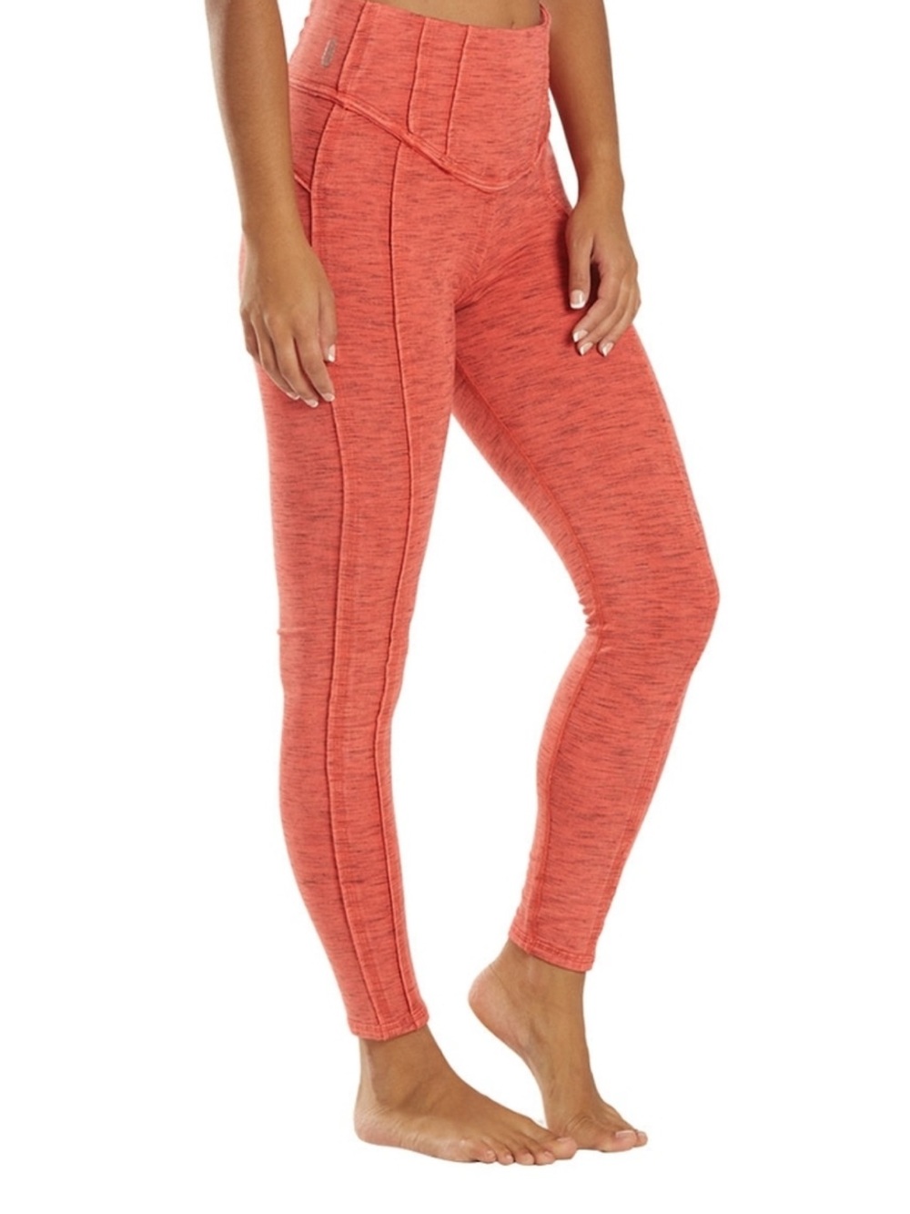 Free people movement High-Waist Heathered Coral Leggings🤟Small
